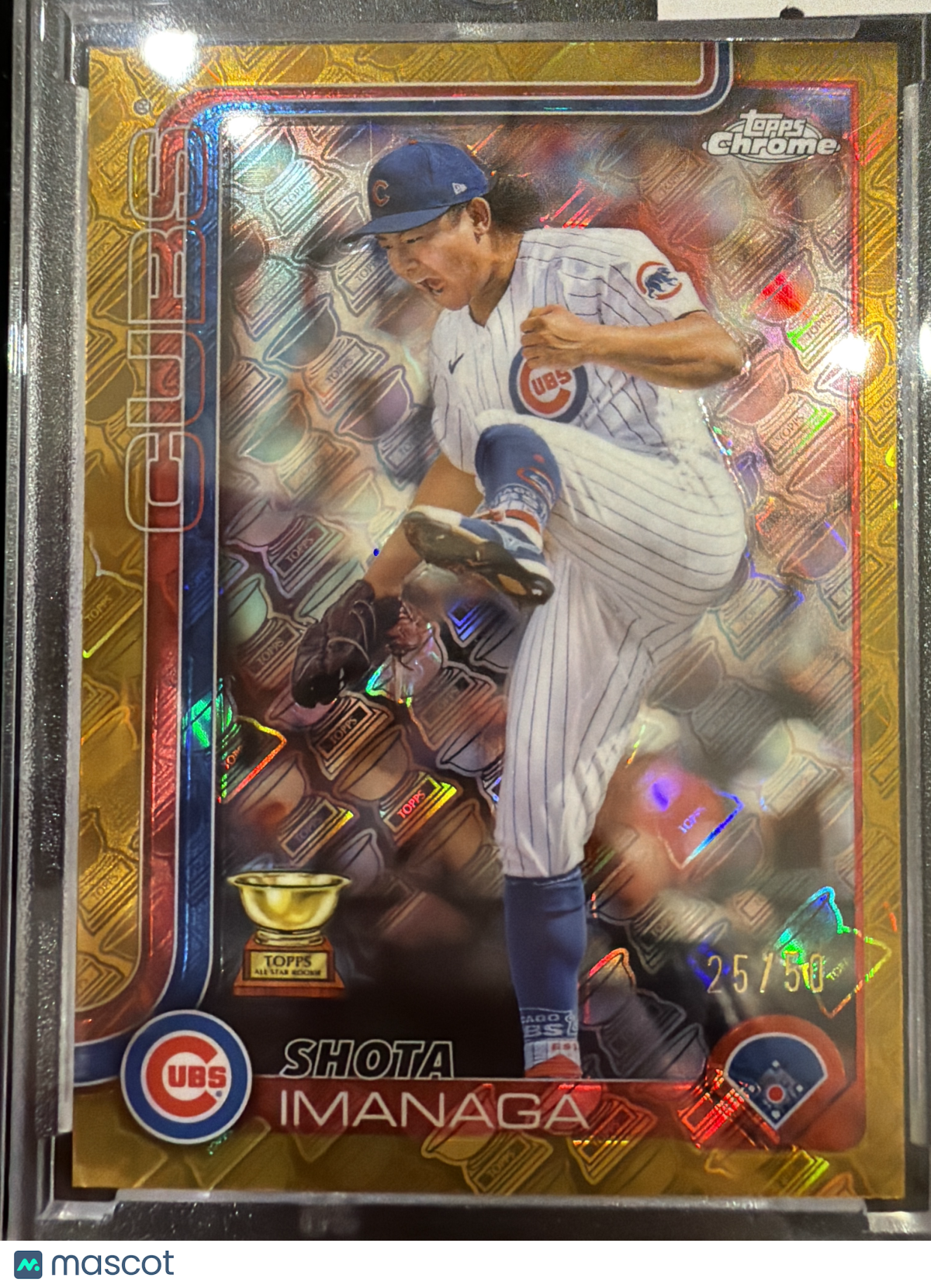 2025 Topps Chrome Shota Imanaga #473 Gold Logofractor