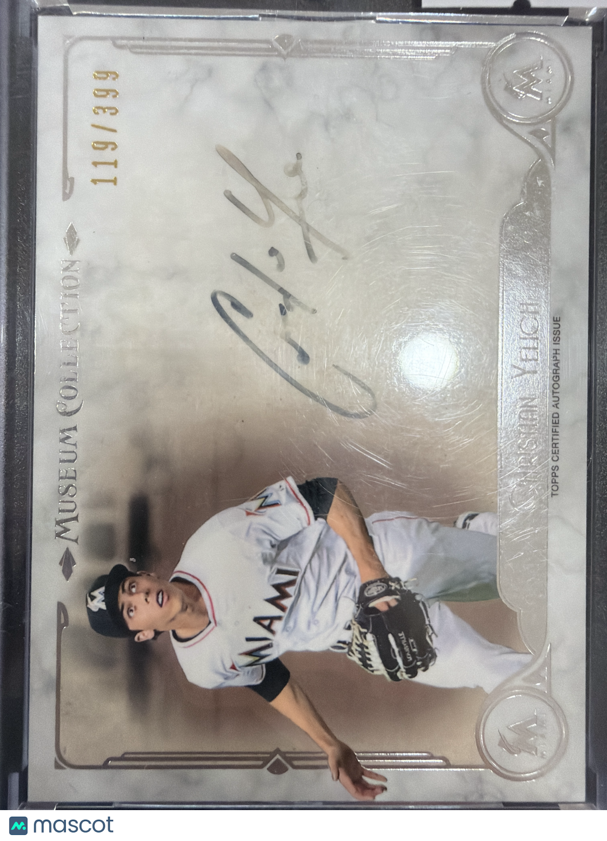 2014 Topps Museum Collection Christian Yelich #AA-CY /399