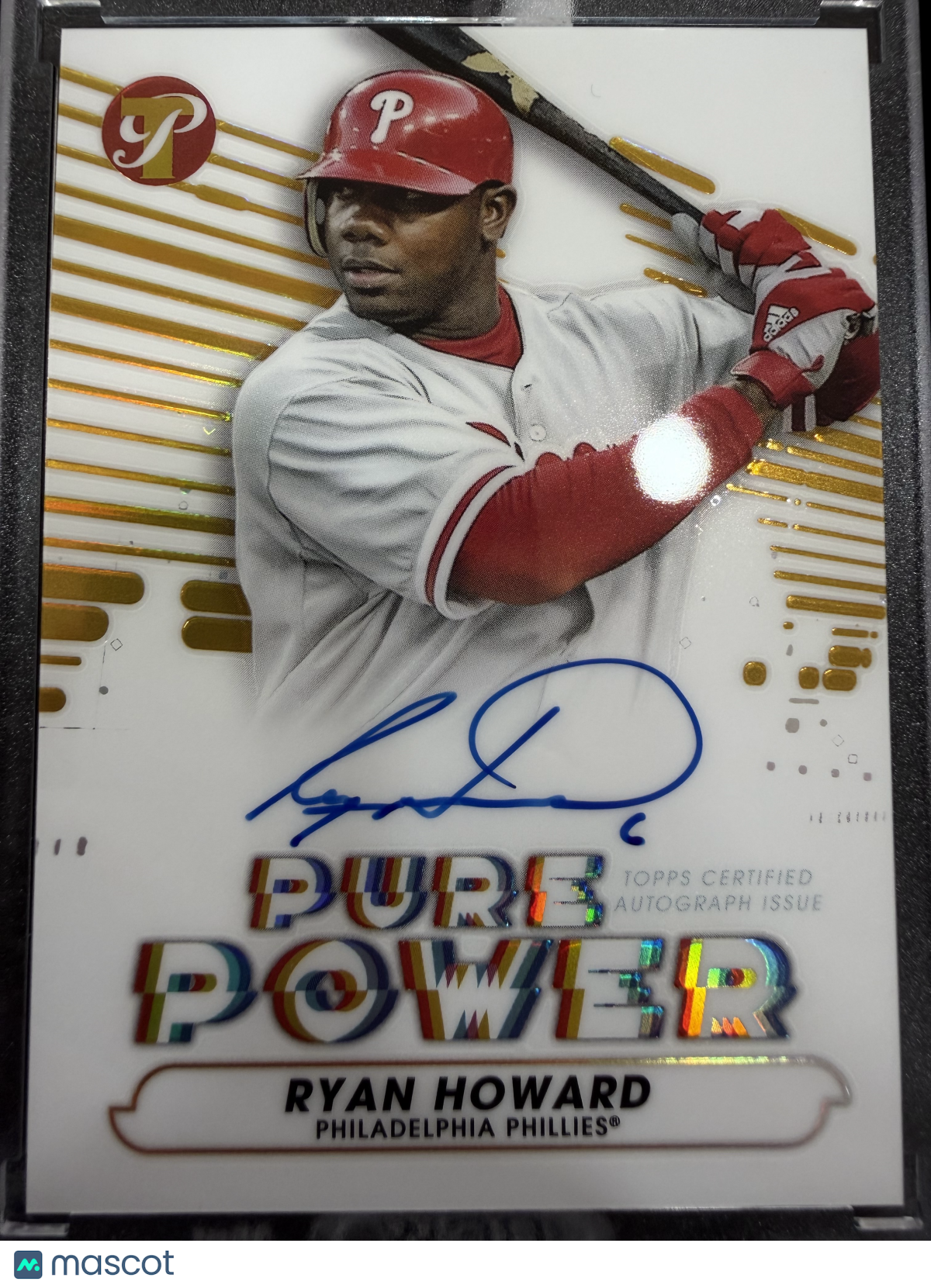 2022 Topps Pristine Pure Power Ryan Howard #PPA-RH /50
