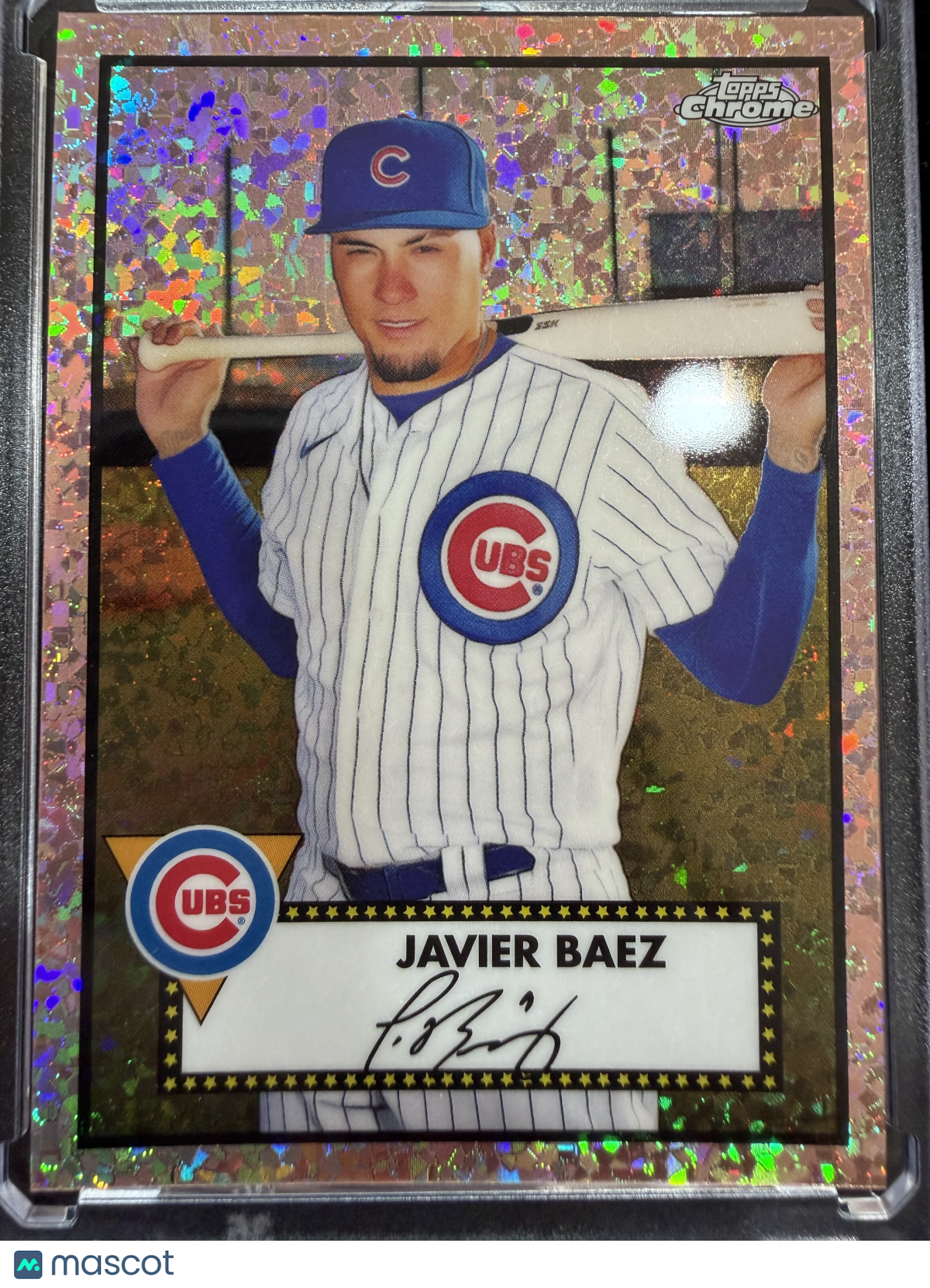 2021 Topps Platinum Anniversary Javier Baez #178 Rose Gold Speckle Refractor