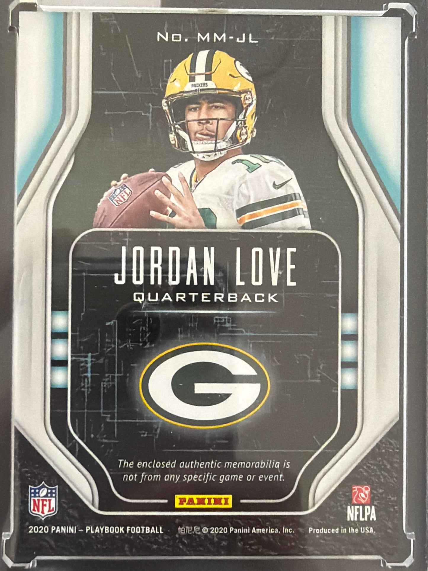 2020 Mammoth Materials Jordan Love #MM-JL /199 Mammoth Materials Jersey Patch RC