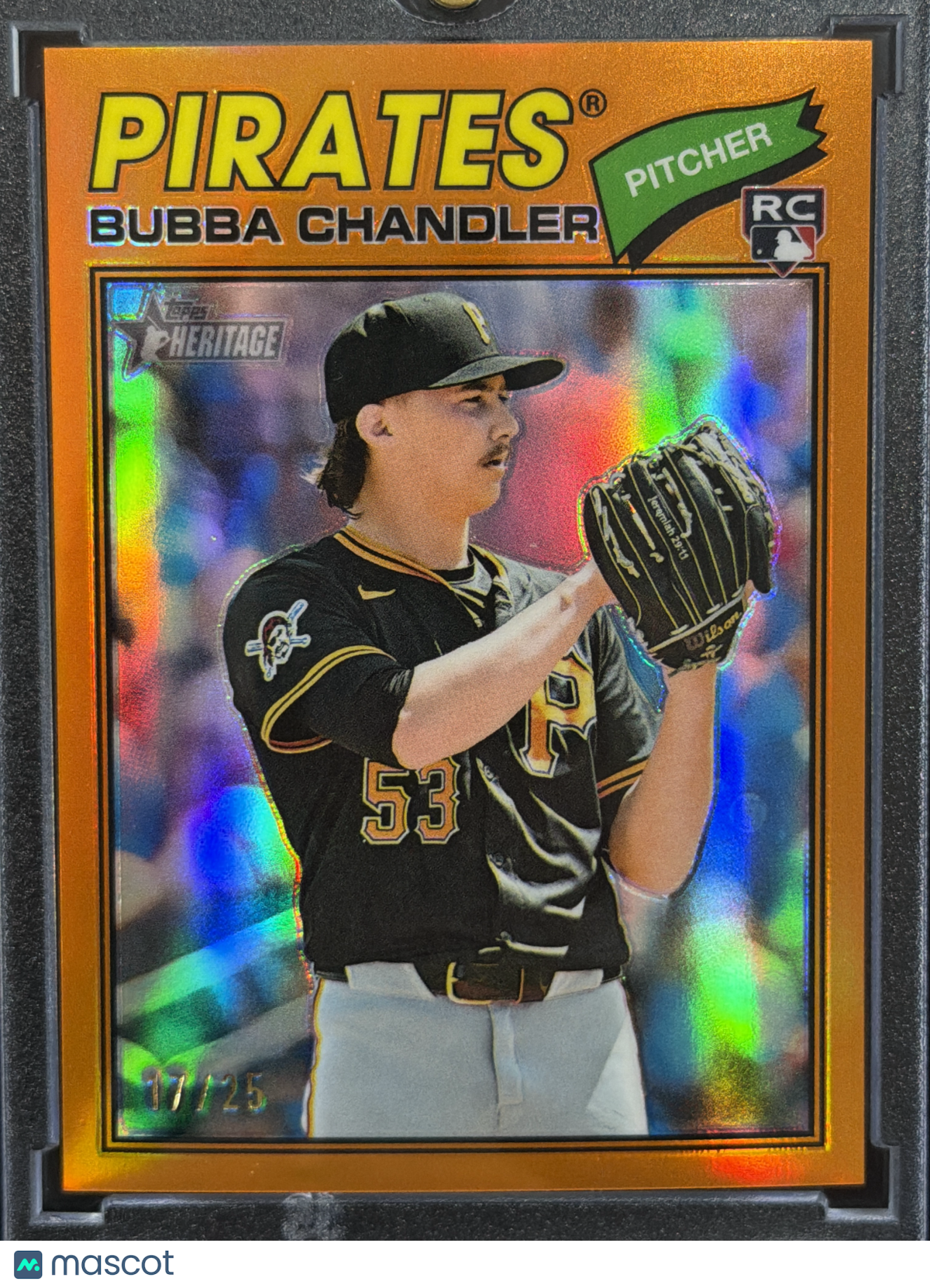 2026 Topps Heritage Bubba Chandler #265 Orange Refractor /25 RC