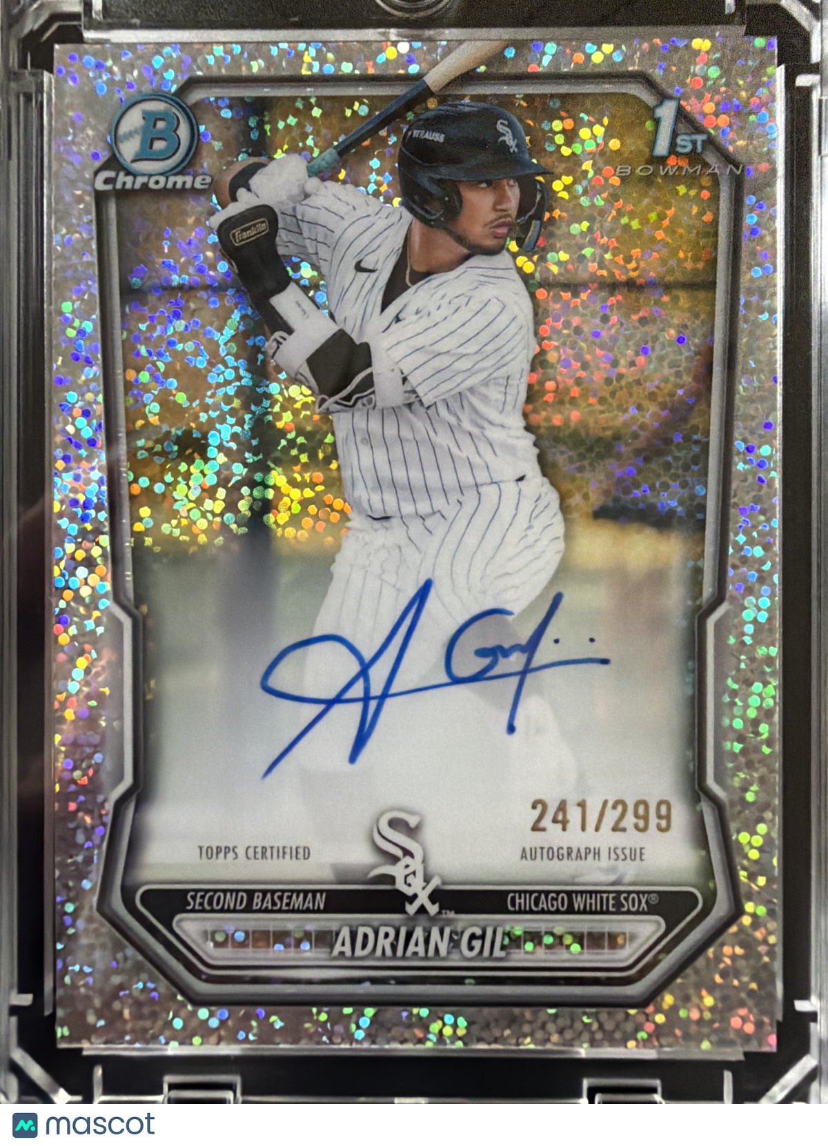 2024 Bowman Chrome Adrian Gil #CPA-AG Speckle Refractor /299 1st Bowman