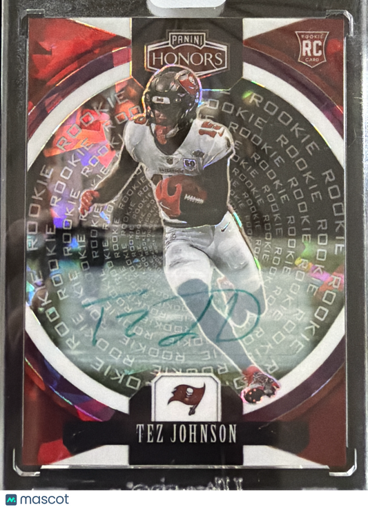 2026 Panini Honors Prizm Tez Johnson #61 Red /25 RC