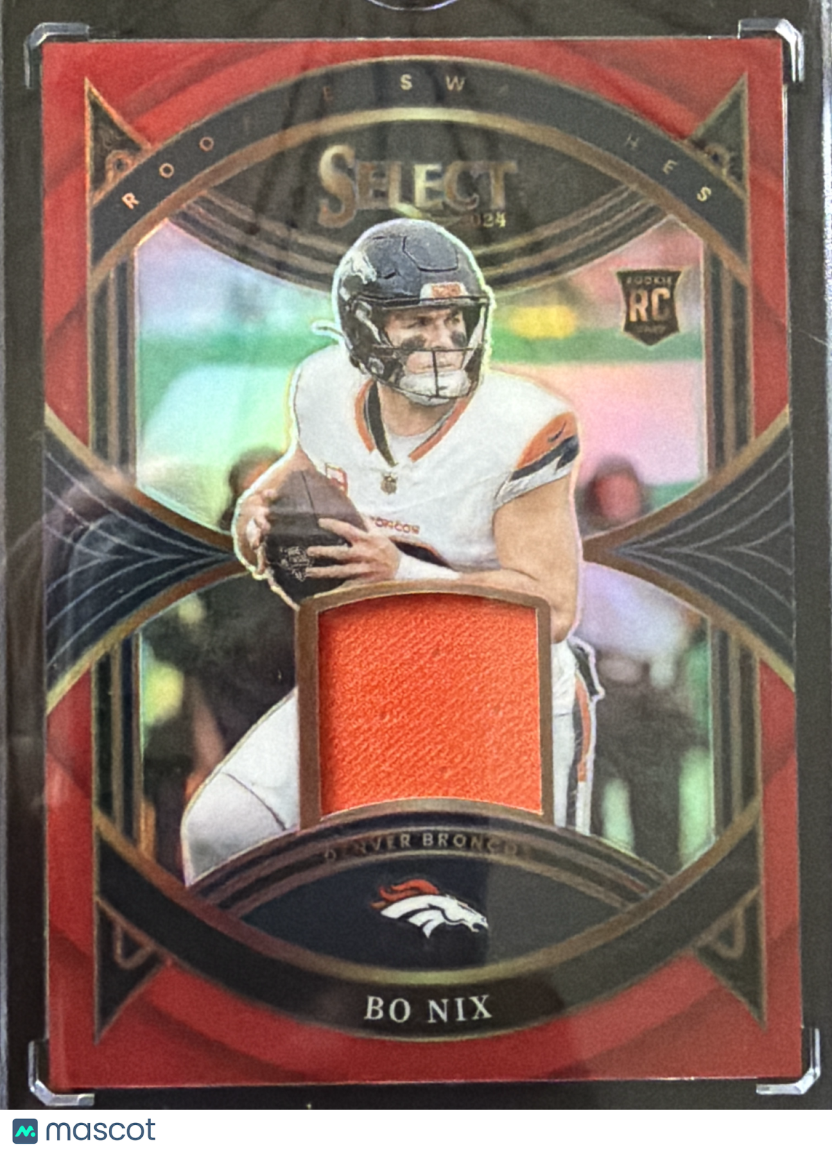 2025 Panini Select Rookie Prizm Nix #RS-BNX Red RC Rookie Swatches Memorabilia