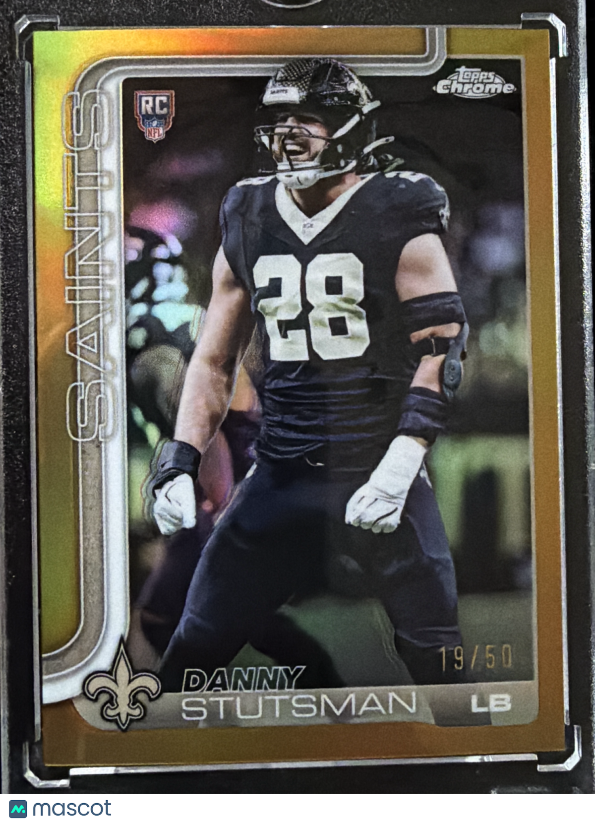 2025 Topps Chrome Danny Stutsman #373 Gold Refractor /50 RC