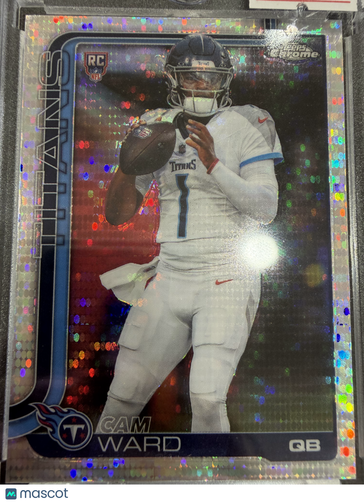 2025 Topps Chrome Cam Ward #314 Speckle Refractor RC