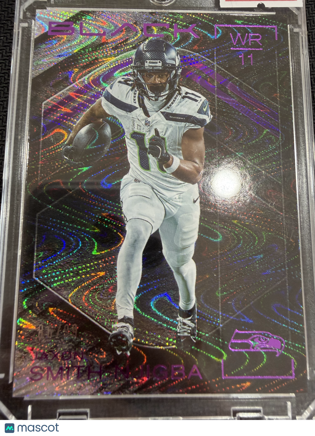 2025 Panini Black Football Jaxon Smith-Njigba #94 Purple
