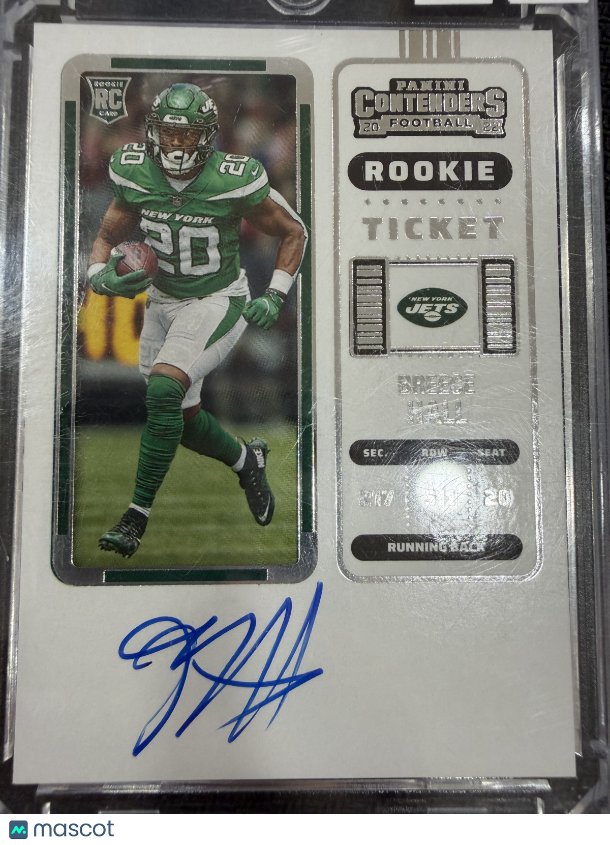 2023 Panini Contenders Football Rookie Ticket Breece Hall #105 RC