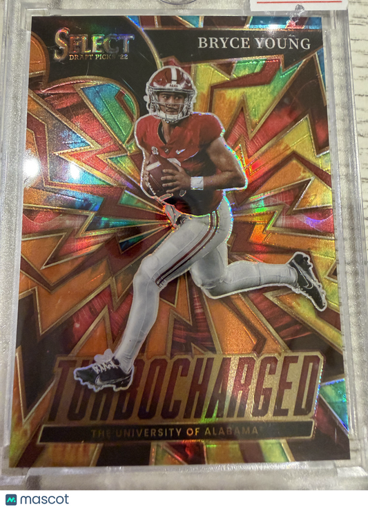 2022 Panini Select Draft Picks Prizm Turbocharged Bryce Young #TBY /25