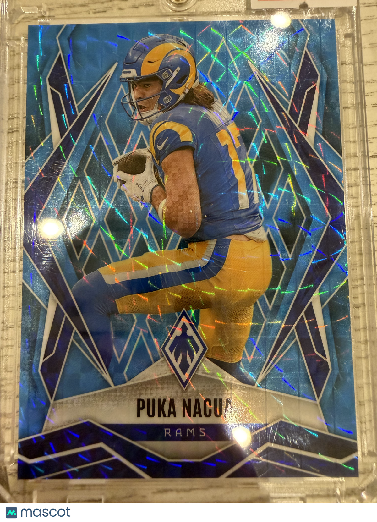 2025 Panini Phoenix Football Puka Nacua #119 Blue Velocity