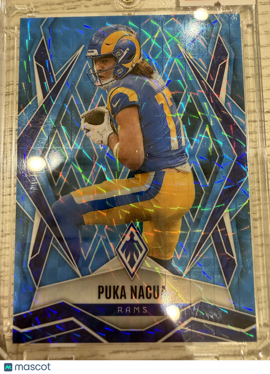 2025 Panini Phoenix Football Puka Nacua #119 Blue Velocity