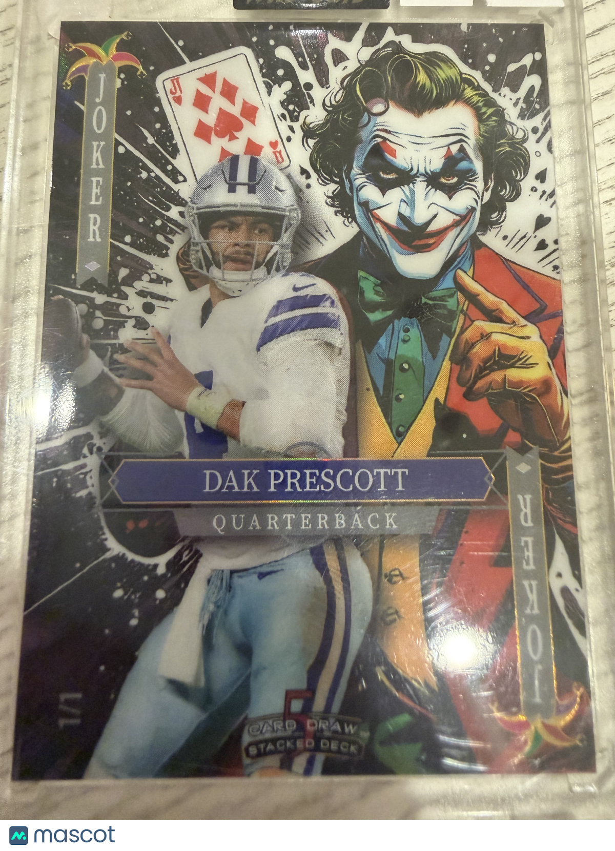 2025 Wild Card 5 Card Draw Stacked Deck Joker Dak Prescott #SDJW-DPNr03 /1