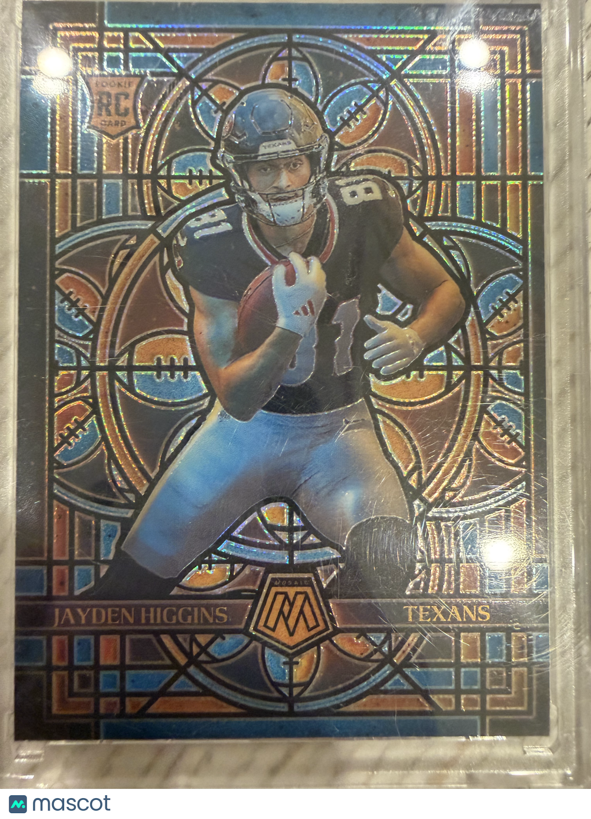 2025 Panini Mosaic Prizm Stained Glass Jayden Higgins #11 RC