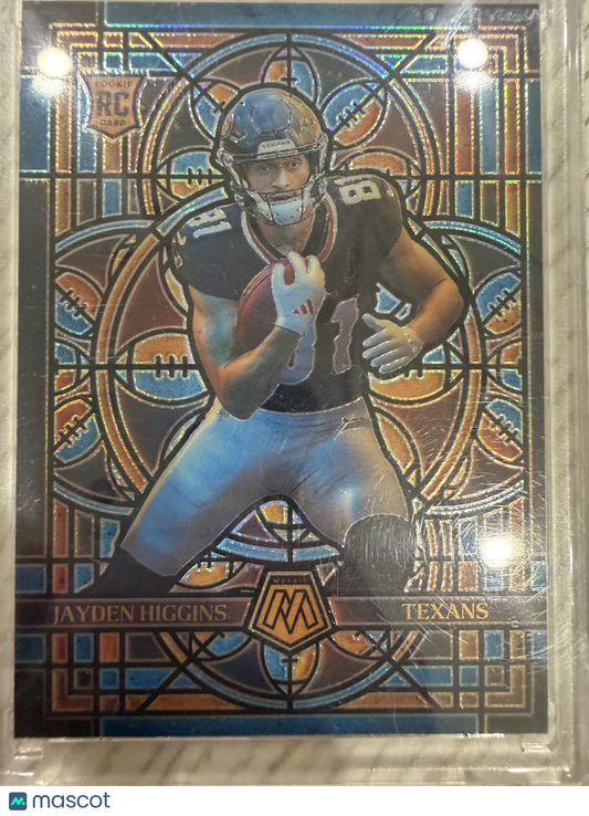 2025 Panini Mosaic Prizm Stained Glass Jayden Higgins #11 RC