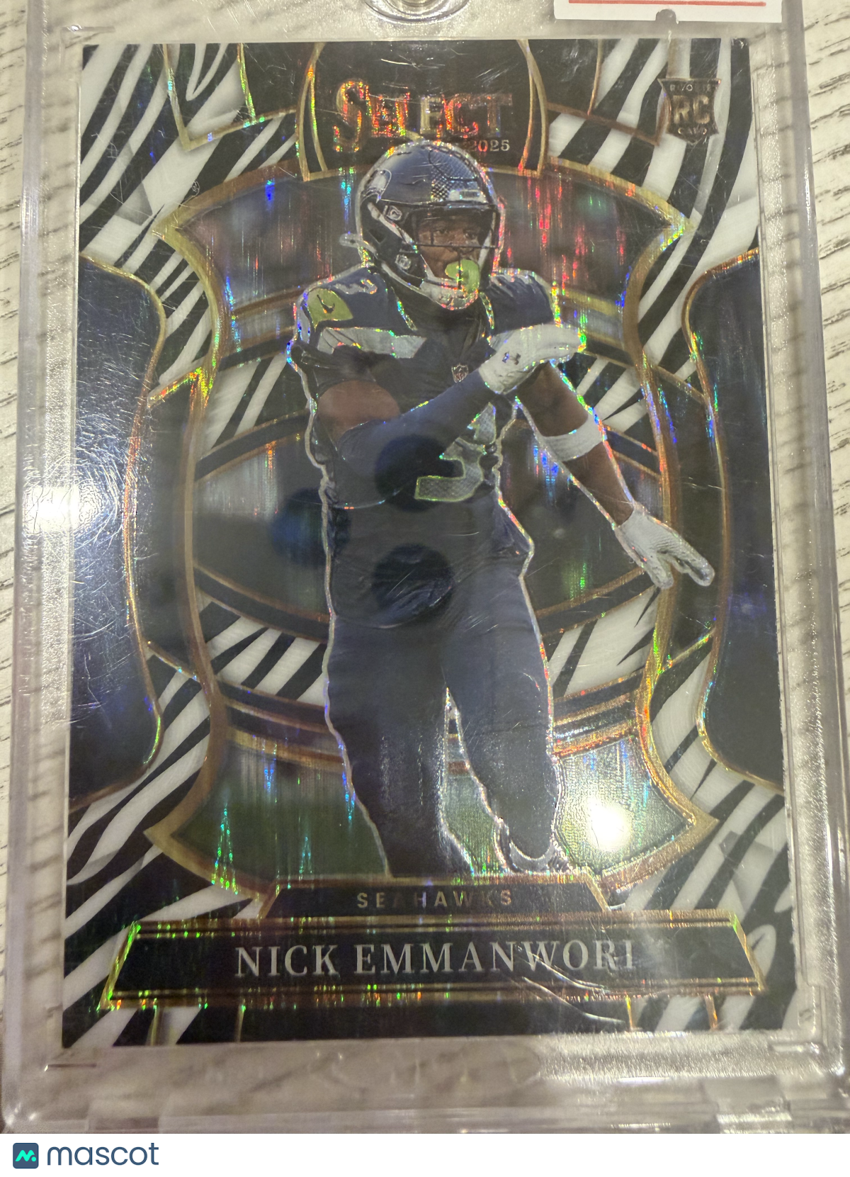 2026 Panini Select Prizm Concourse Nick Emmanwori #15 Zebra