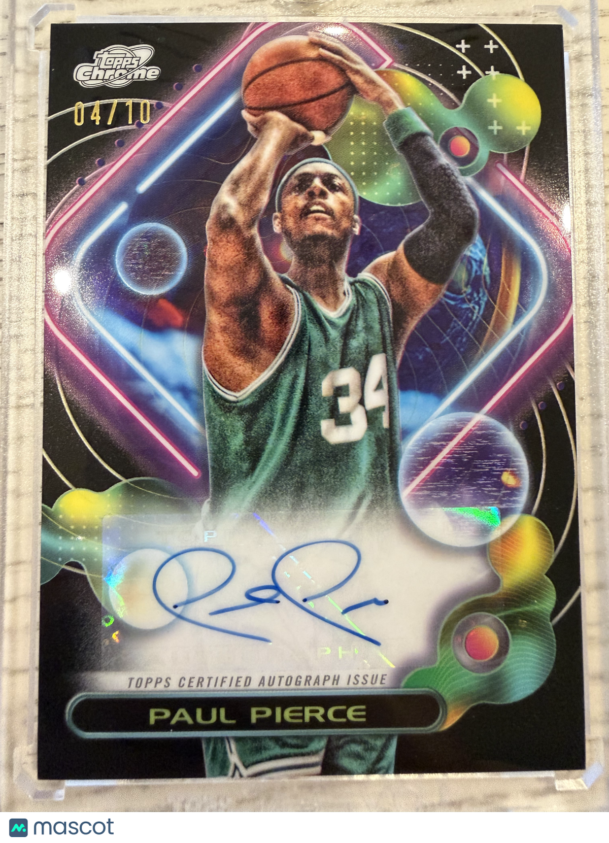 2024 Topps Cosmic Chrome Paul Pierce #CCAV-PP Autograph Variation /10