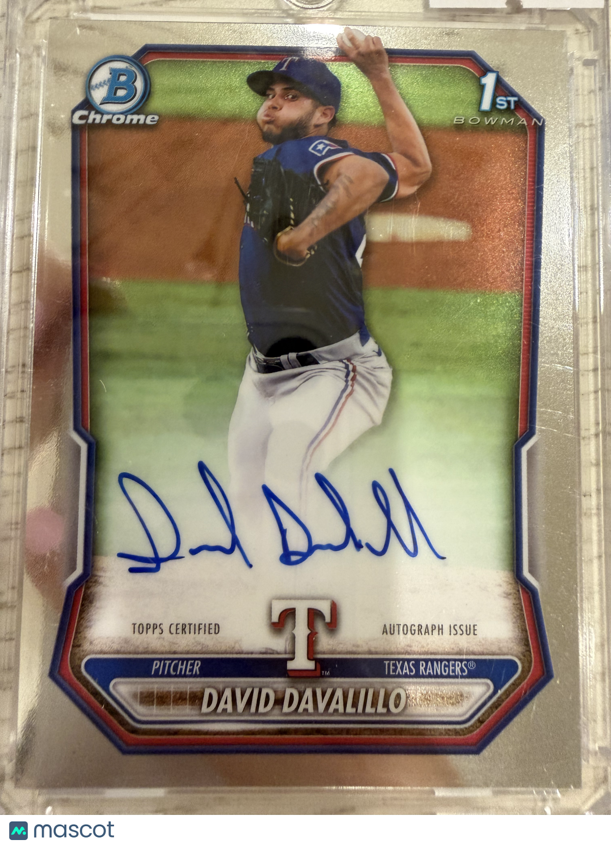 2024 Bowman Chrome David Davalillo #CPA-DDA 1st Bowman