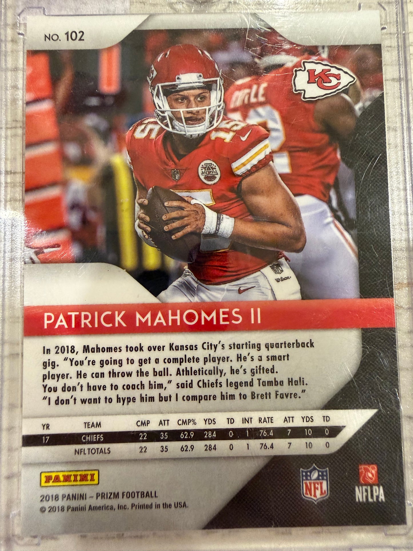 2018 Panini Prizm Patrick Mahomes II #102