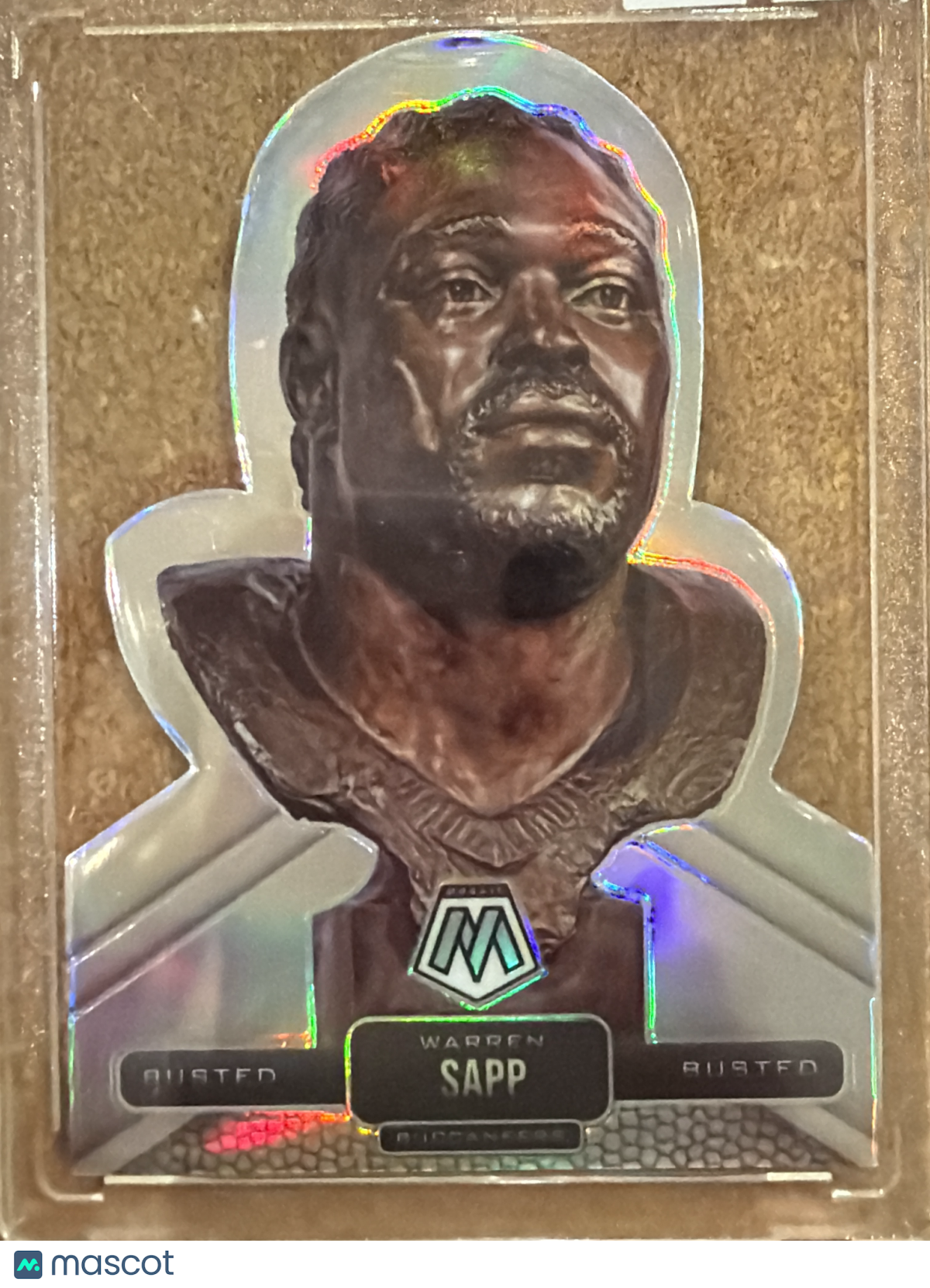 2021 Panini Mosaic Prizm Busted Warren Sapp #BU-9 Silver