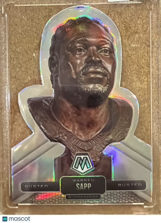 2021 Panini Mosaic Prizm Busted Warren Sapp #BU-9 Silver