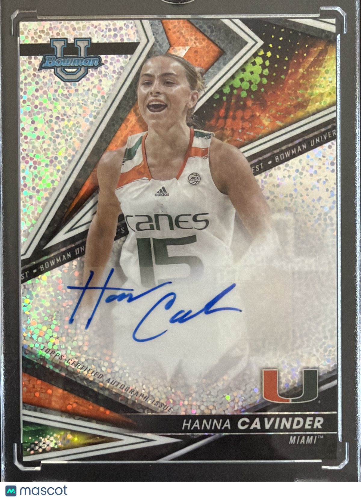 2023 Bowman University Best Hanna Cavinder #BOA-HAC Speckle Refractor /25