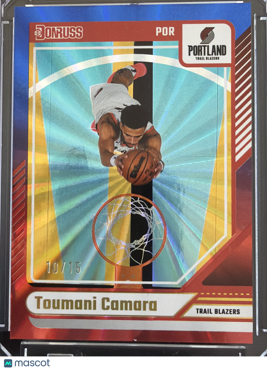 2024 Panini Donruss Basketball Toumani Camara #31 Red Blue /15
