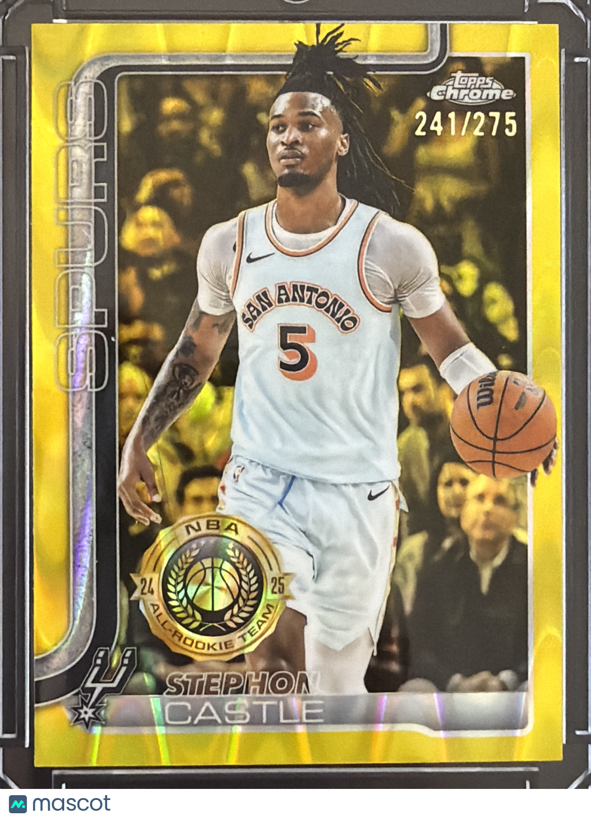 2025 Topps Chrome Stephon Castle #228 Yellow RayWave /275