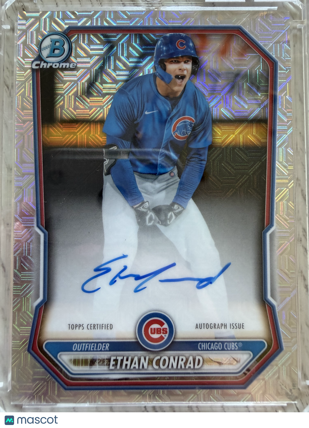 2024 Bowman Chrome Mojo Ethan Conrad #BMA-EC Refractor