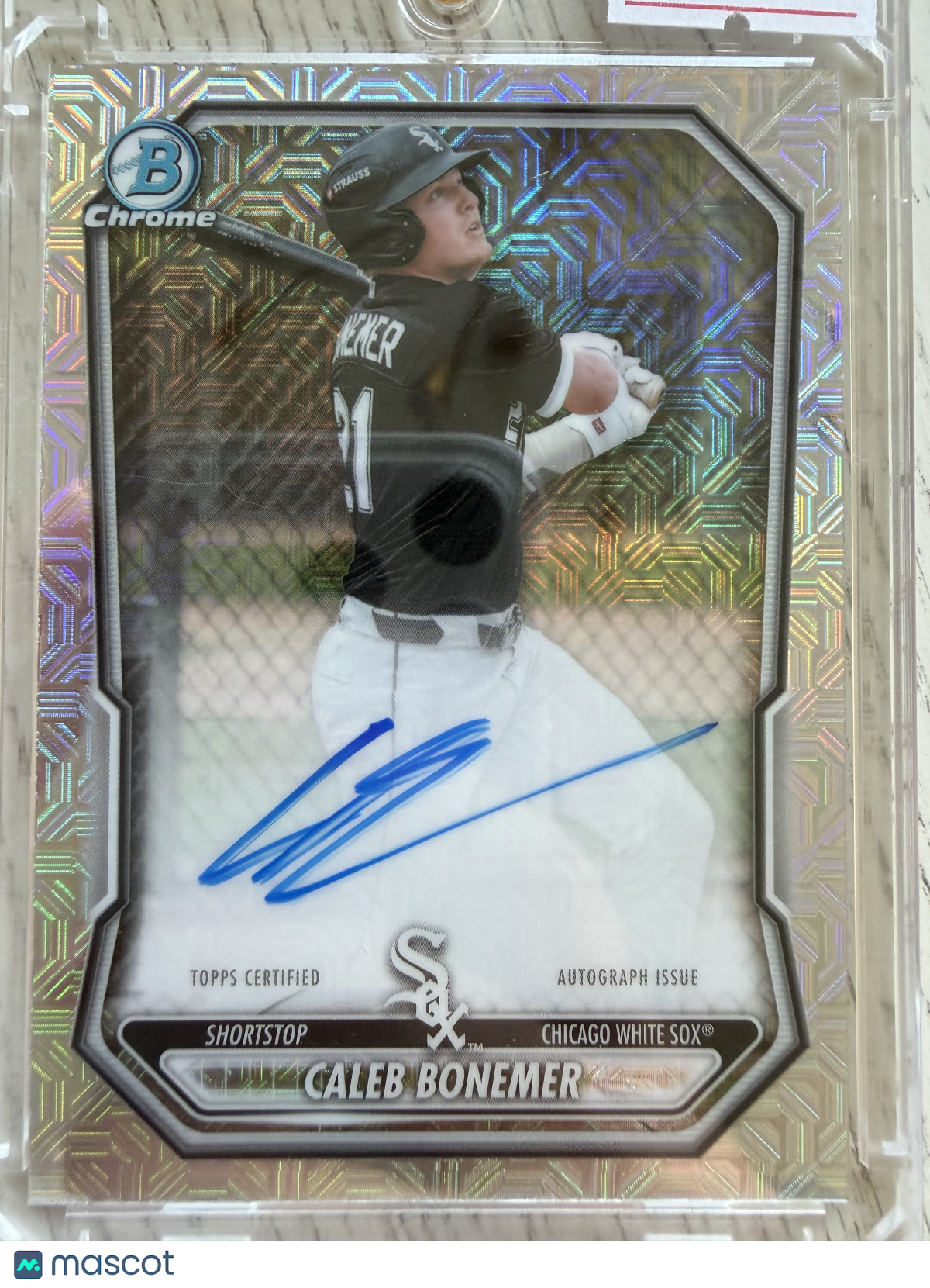 2024 Bowman Chrome Caleb Bonemer #BMA-CB Mojo Refractor