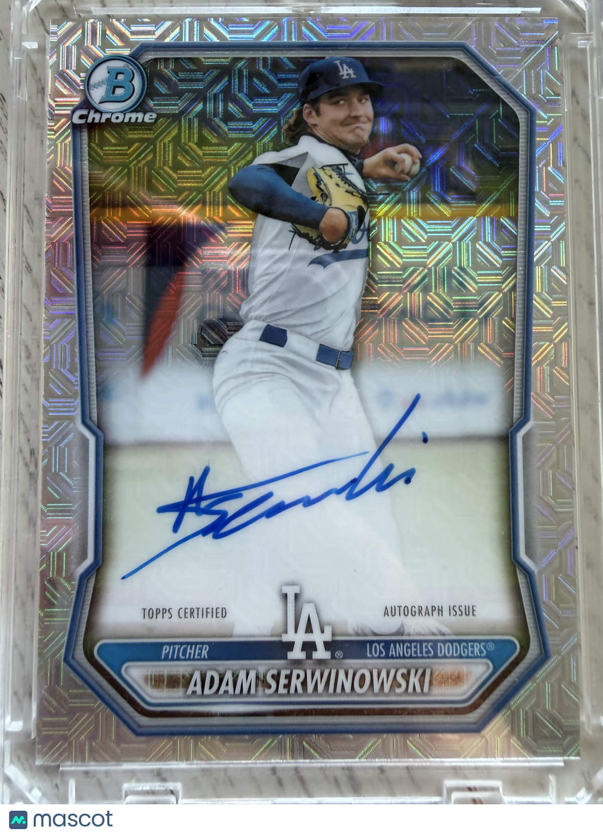 2024 Topps Bowman Chrome Adam Serwinowski #BMA-ASE Mojo Refractor