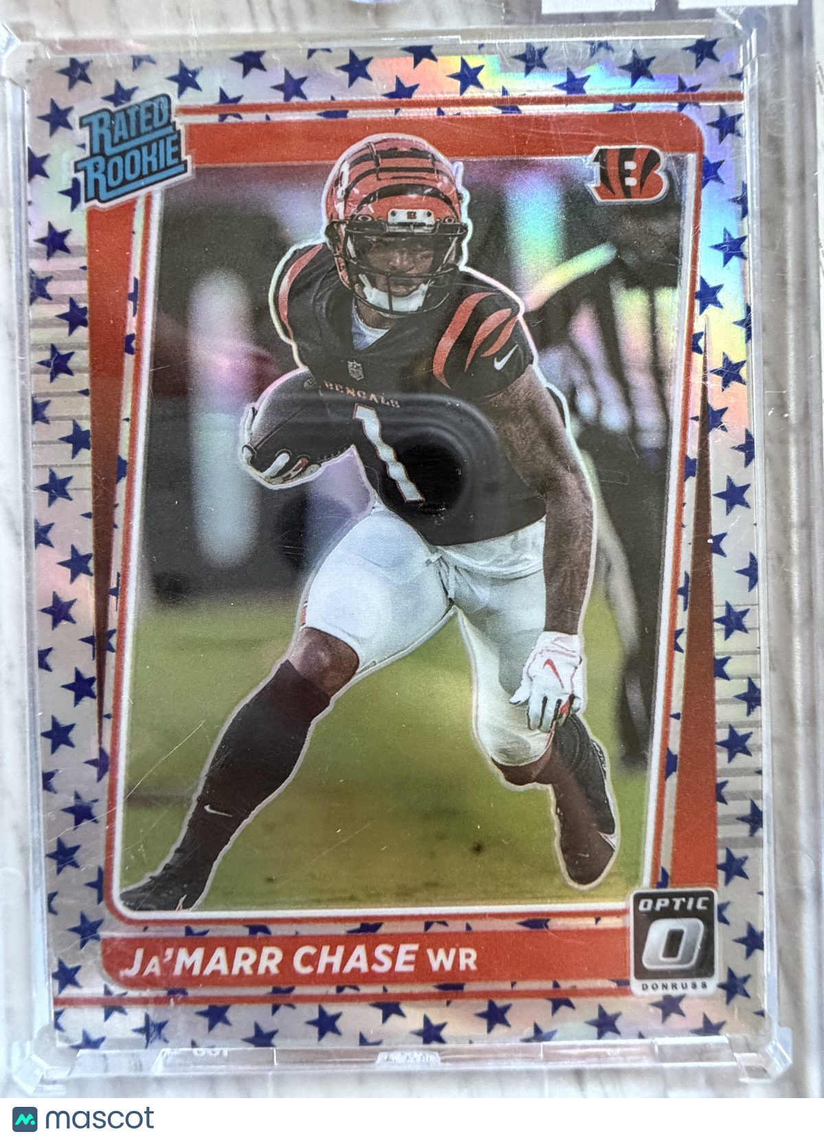 2021 Panini Donruss Optic Football Ja'Marr Chase #207 White Sparkle
