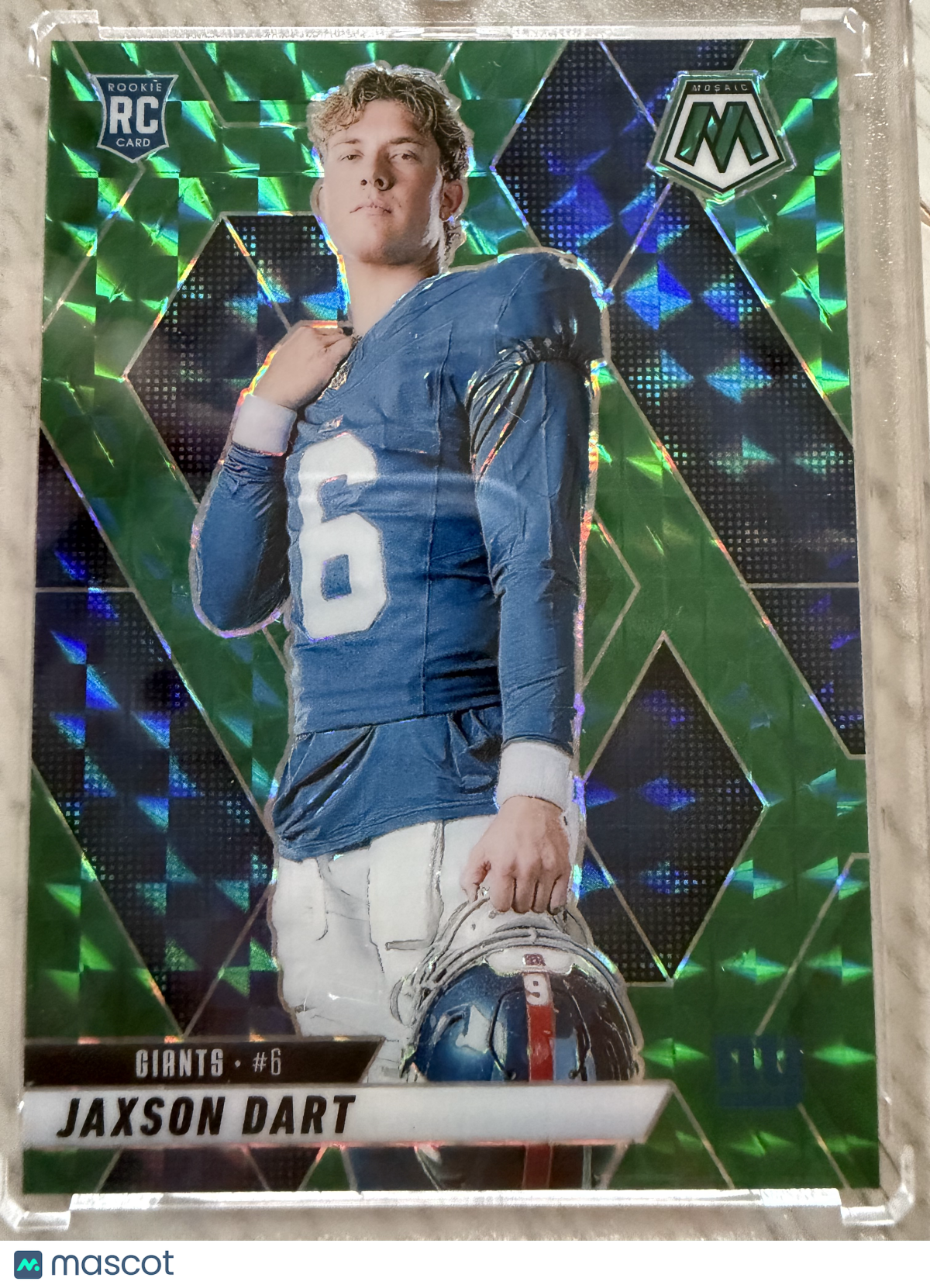 2025 Panini Mosaic Prizm Jaxson Dart #288 Green RC