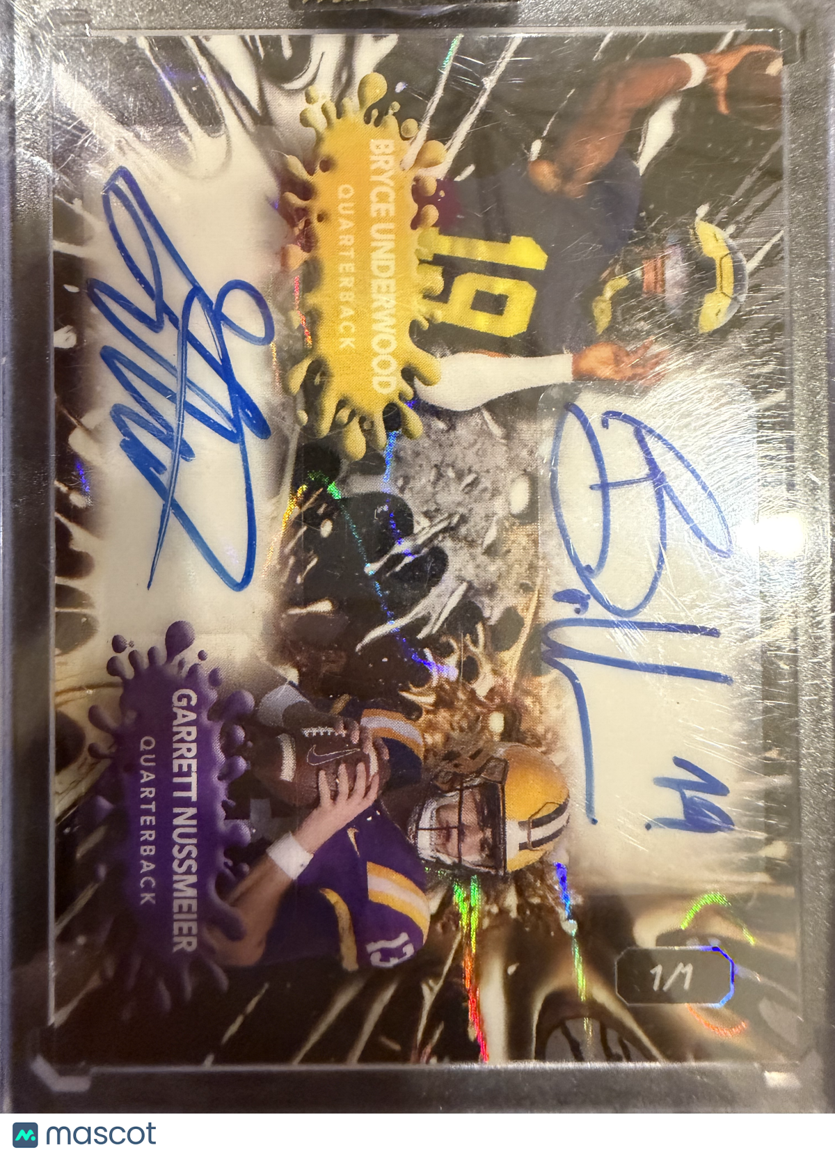2025 Wild Card Double Splat Bryce Underwood Garrett Nussmeier #SDAG-BUGN /1