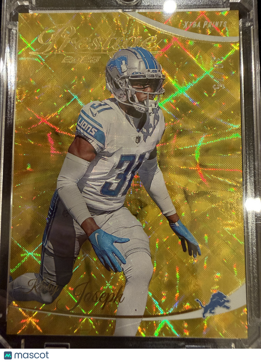 2023 Panini Prestige Xtra Points Kerby Joseph #104 Gold /75