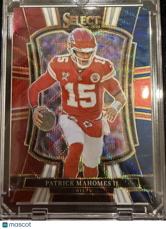 2026 Panini Select Prizm Patrick Mahomes II #107 Red White Blue /299