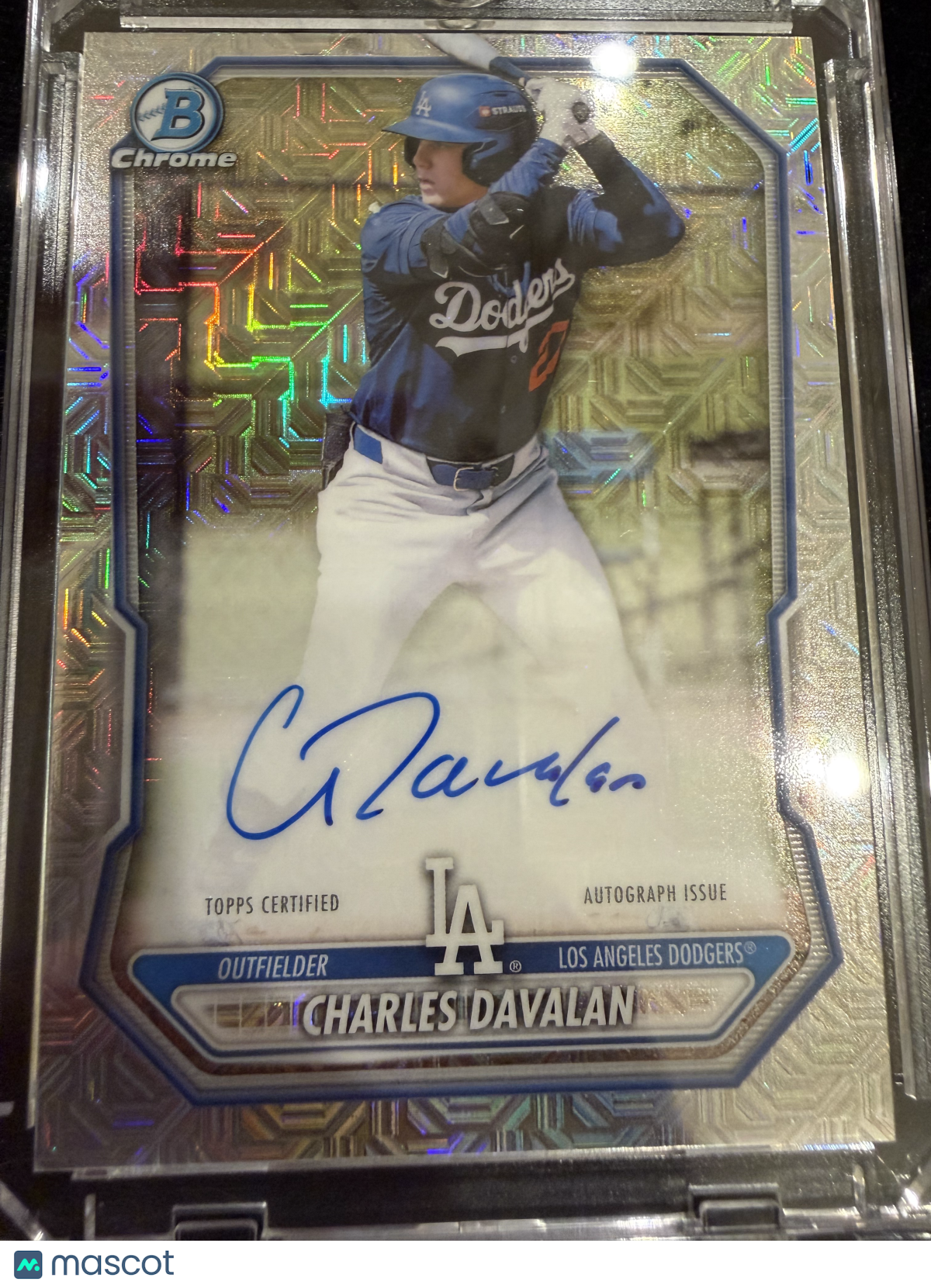 2024 Bowman Chrome Mojo Charles Davalan #BMA-CD Refractor