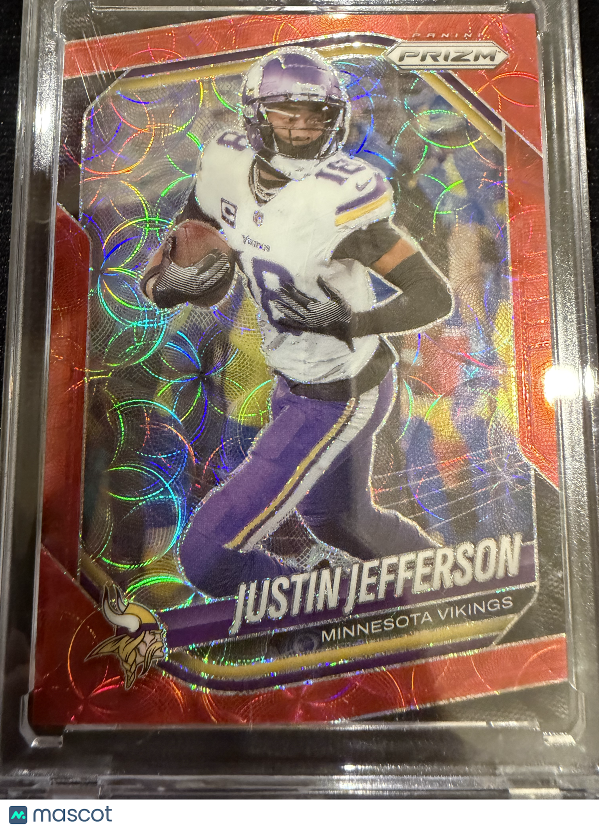 2025 Panini Prizm Football Justin Jefferson #81 Red Circles /20