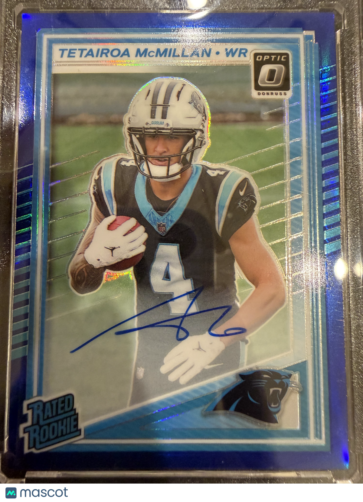 2025 Panini Donruss Optic Prizm Tetairoa McMillan #209 Blue /149
