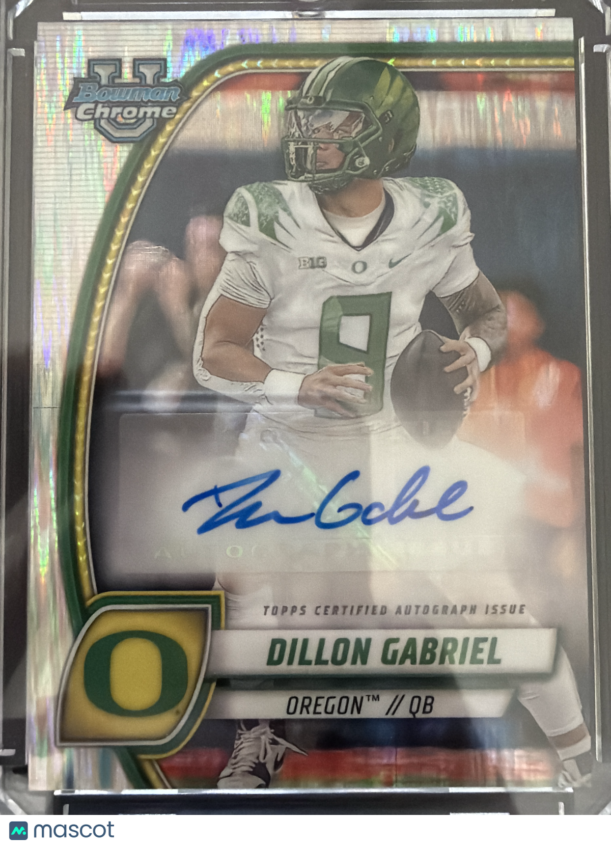 2024 Bowman University Chrome Football Dillon Gabriel #PA-DGA Refractor