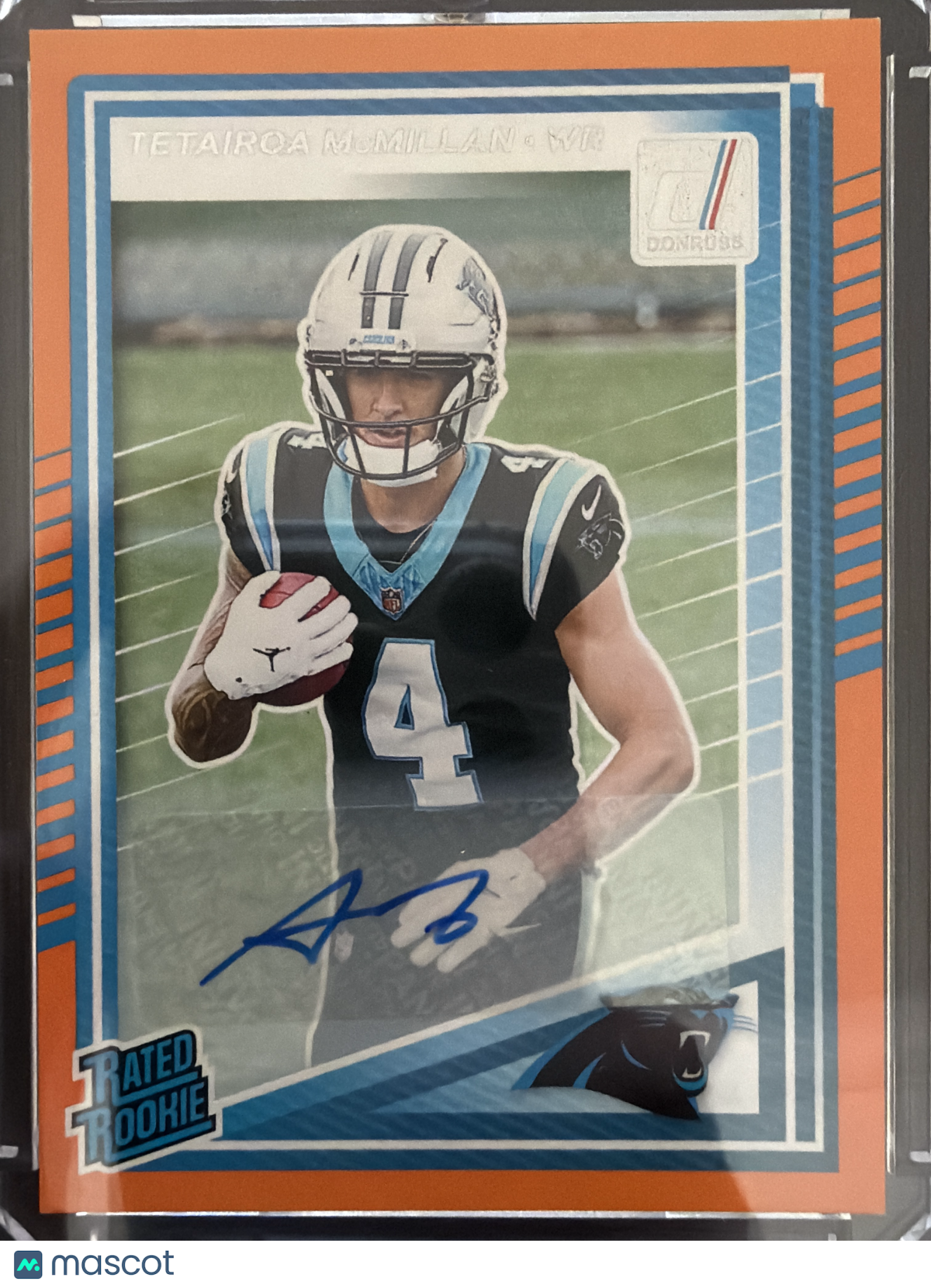 2025 Panini Donruss Football Tetairoa McMillan #314 Orange