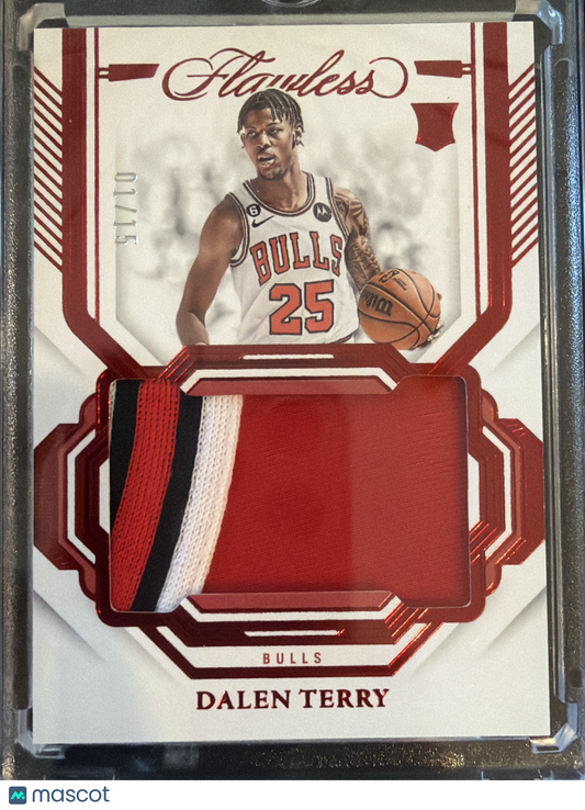 2023 Panini Flawless Dalen Terry #PAT-TRY /15 Patch