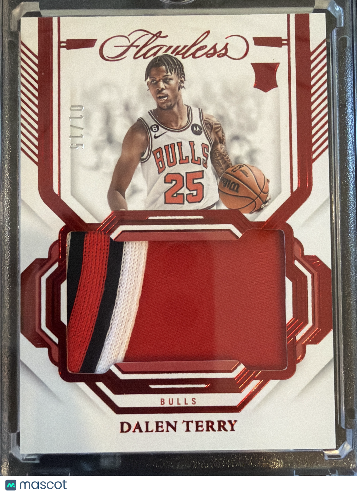 2023 Panini Flawless Dalen Terry #PAT-TRY /15 Patch