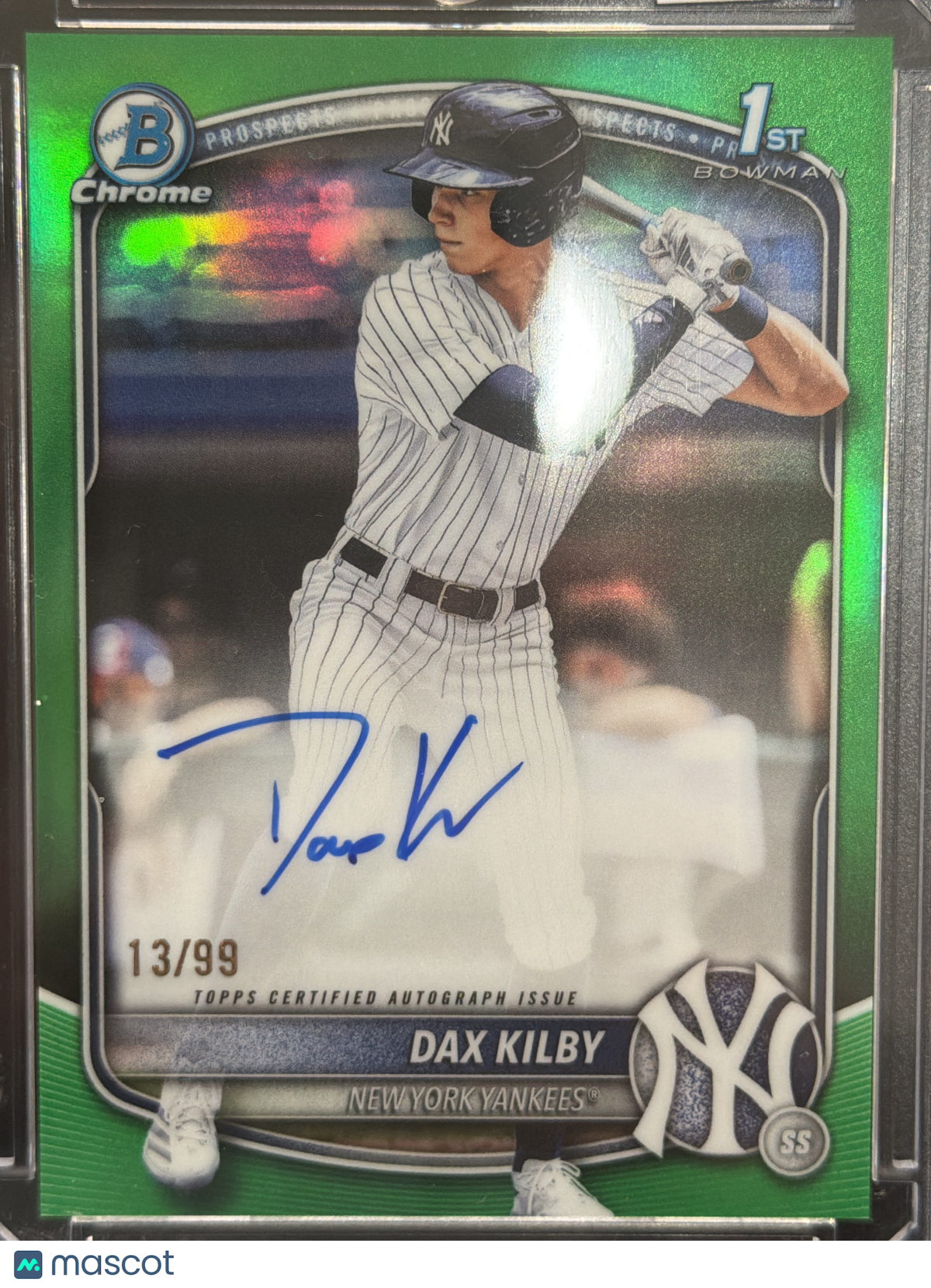 2025 Topps Bowman Chrome Dax Kilby #CPA-DK Green Refractor /99