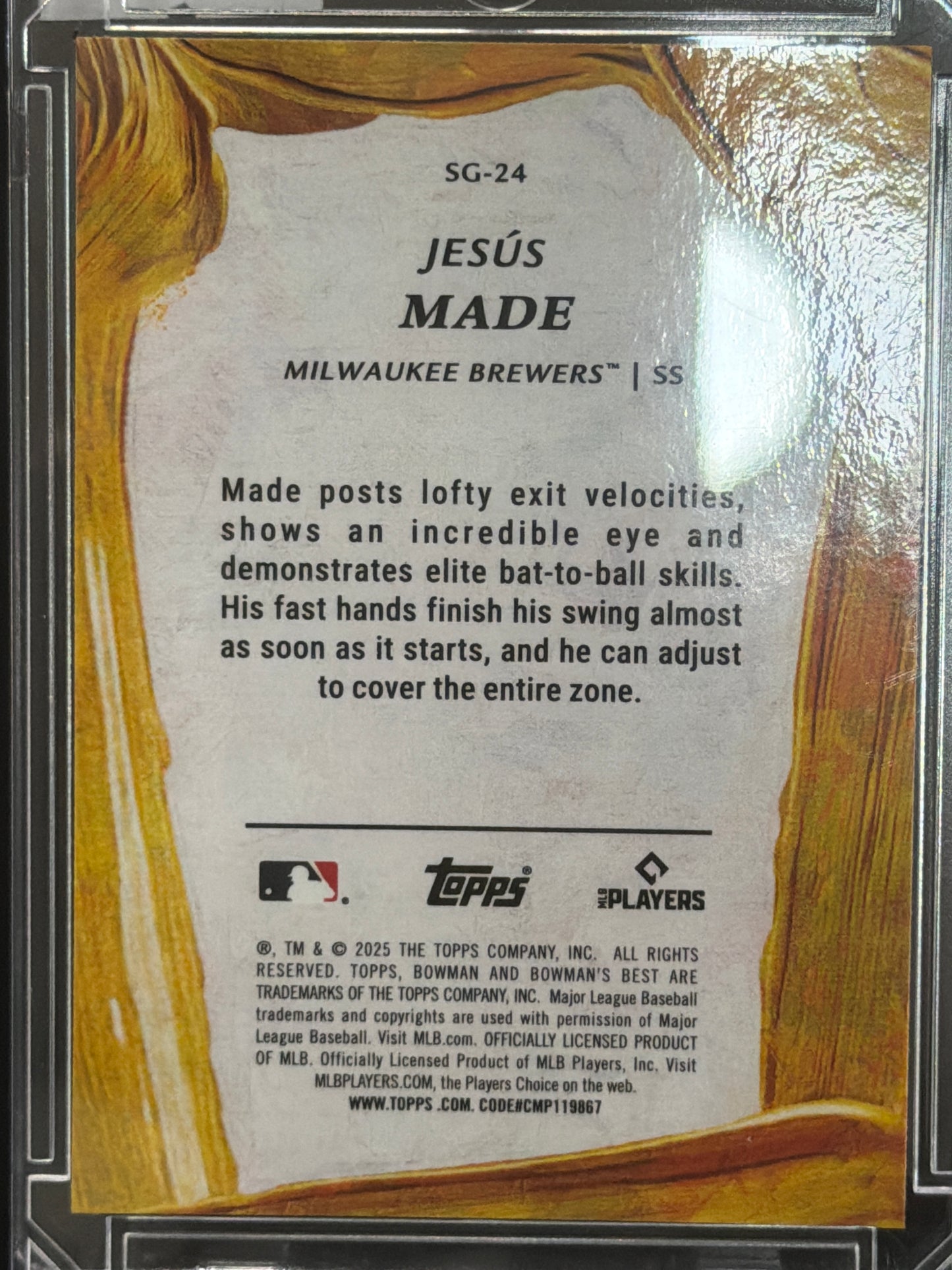 2025 Topps Bowman's Best Shell Game Jesús Made #SG-24