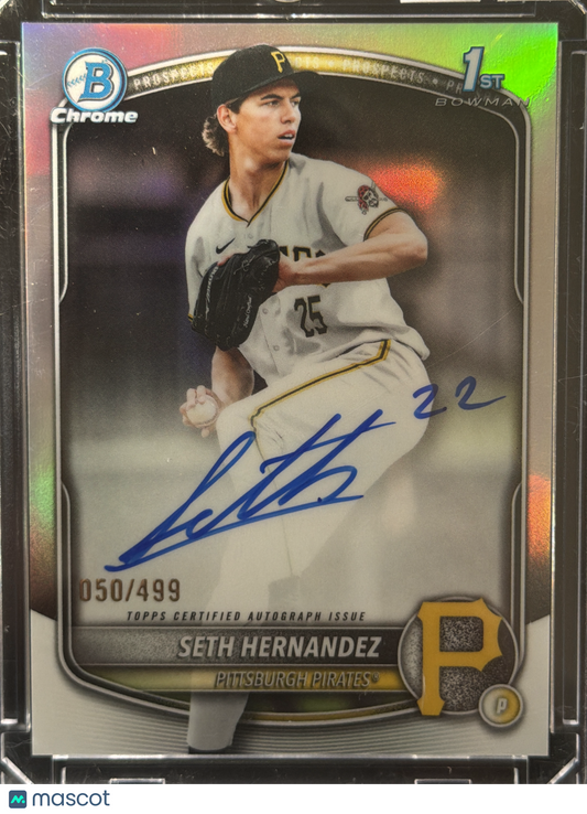 2025 Bowman Chrome Seth Hernandez #CPA-SH Refractor /499