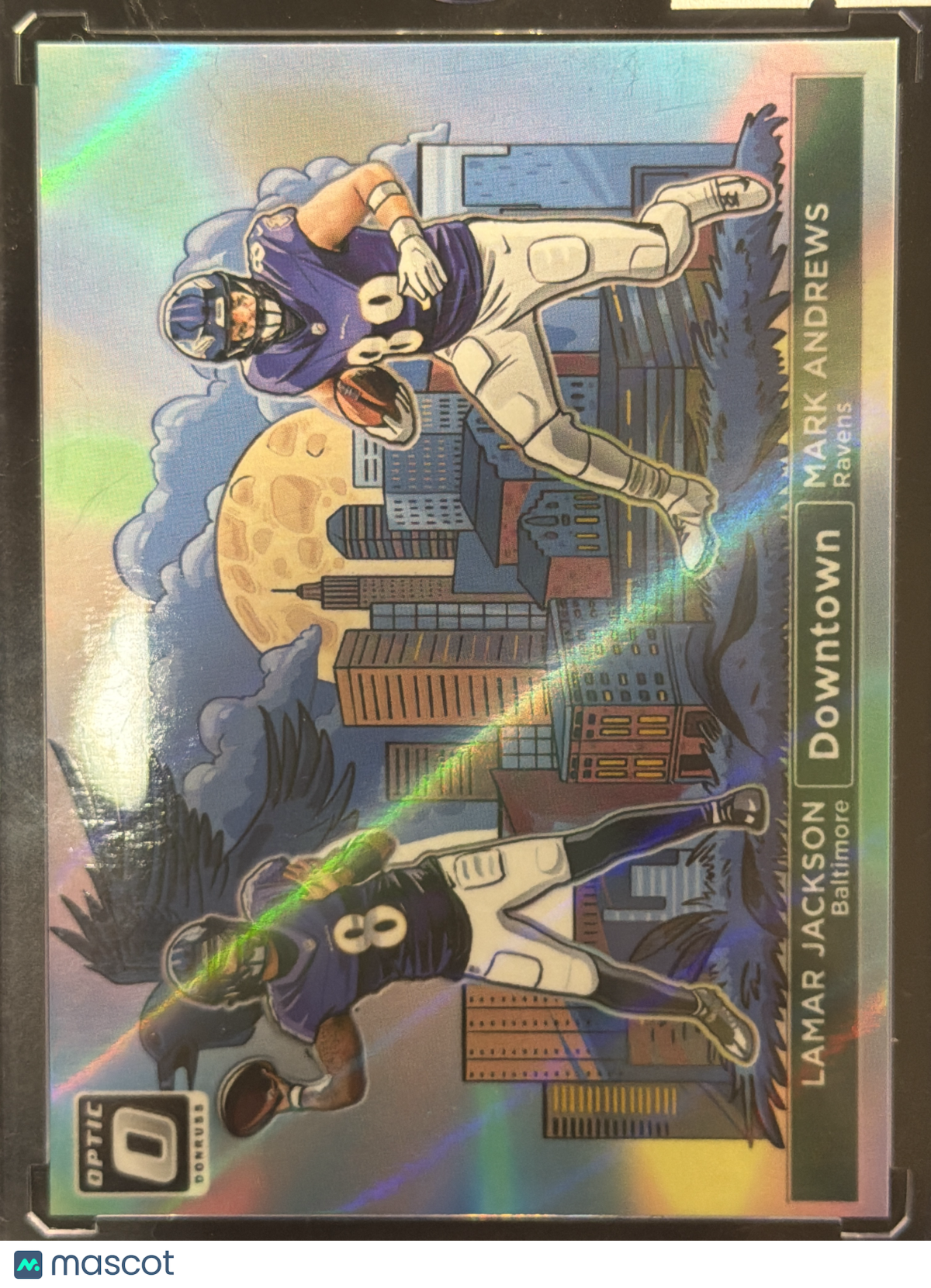 2024 Panini Donruss Optic Downtown Lamar Jackson Mark Andrews #8 Prizm