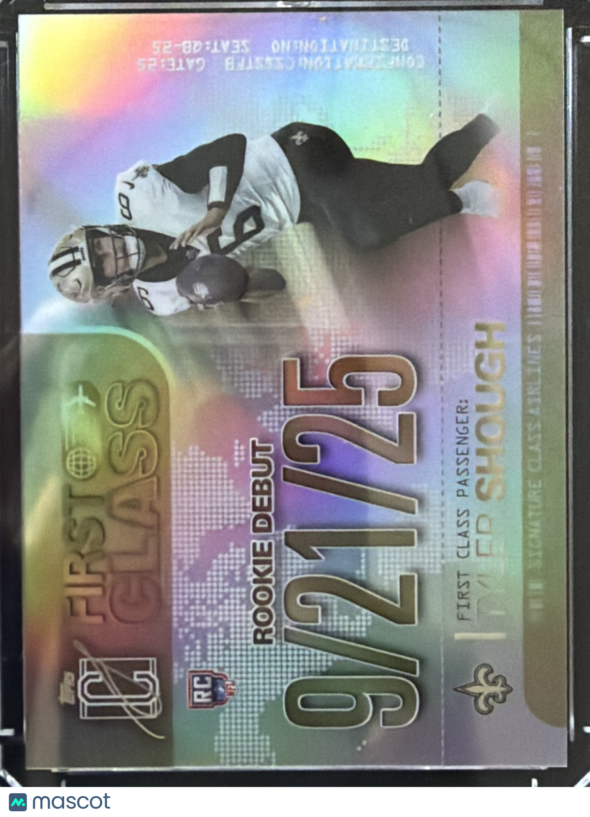 2025 Topps Signature Class First Class Tyler Shough #FC-3 Refractor RC