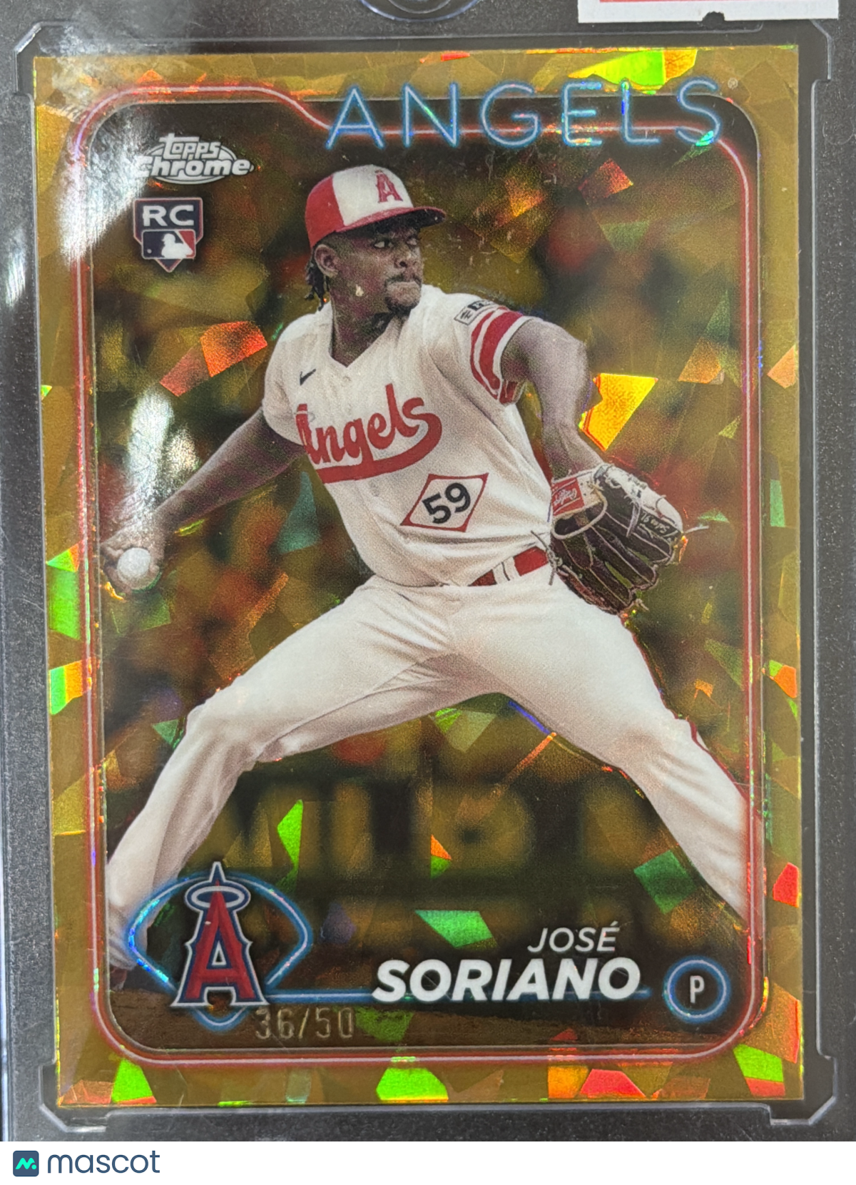 2024 Topps Chrome Sapphire José Soriano #15 Orange /50 RC