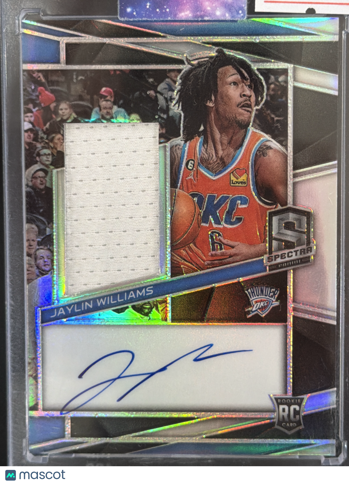 2023 Panini Spectra Jaylin Williams #240 /199 Patch RC Memorabilia